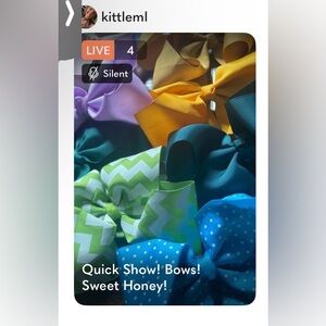 Live show. Sweet Honey half price bows 5$